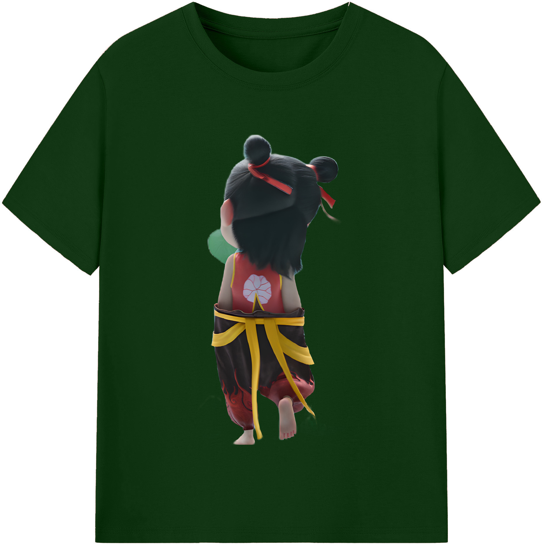 （画像用） Ne Zha 2 ナタ 魔童の大暴れ 綿100％半袖Tシャツ（フロントプリント）